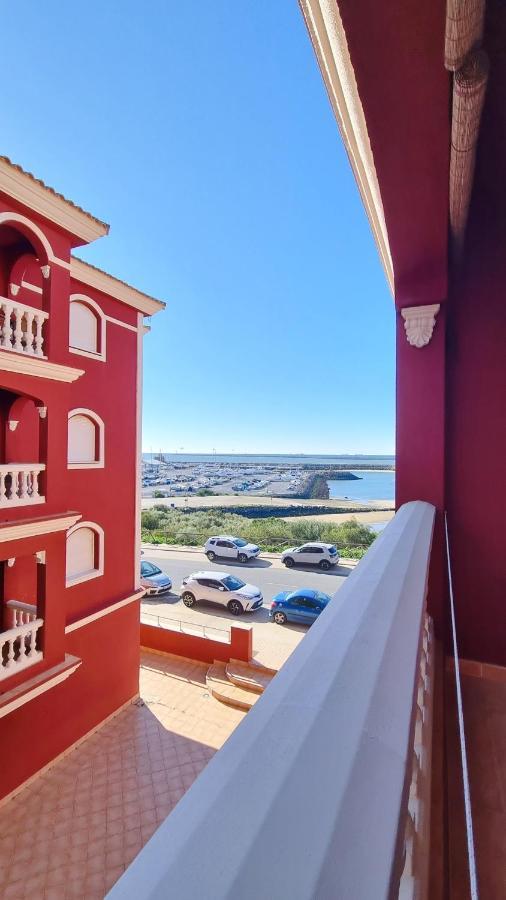 Apartamento Rojo Con Vistas Al Mar Mazagon Bagian luar foto